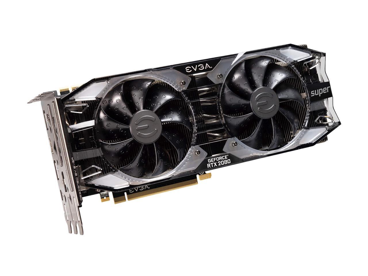 EVGA GeForce RTX 2080 SUPER XC ULTRA GAMING, 08G-P4-3183-RX, 8GB GDDR6, RGB LED, Metal Backplate