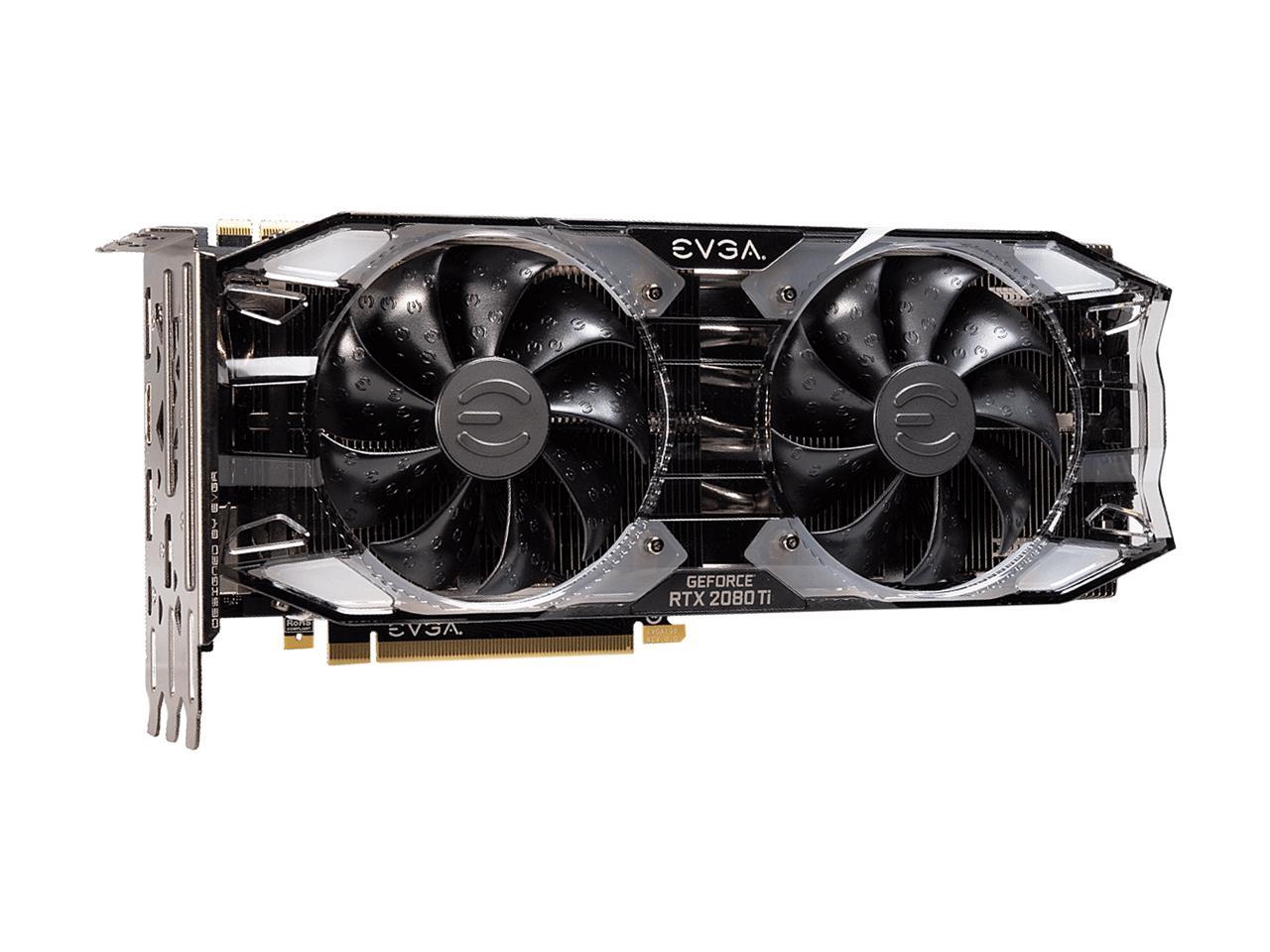EVGA GeForce RTX 2080 Ti XC ULTRA GAMING Video Card, 11G-P4-2383-RX, 11GB GDDR6, Dual HDB Fans & RGB LED