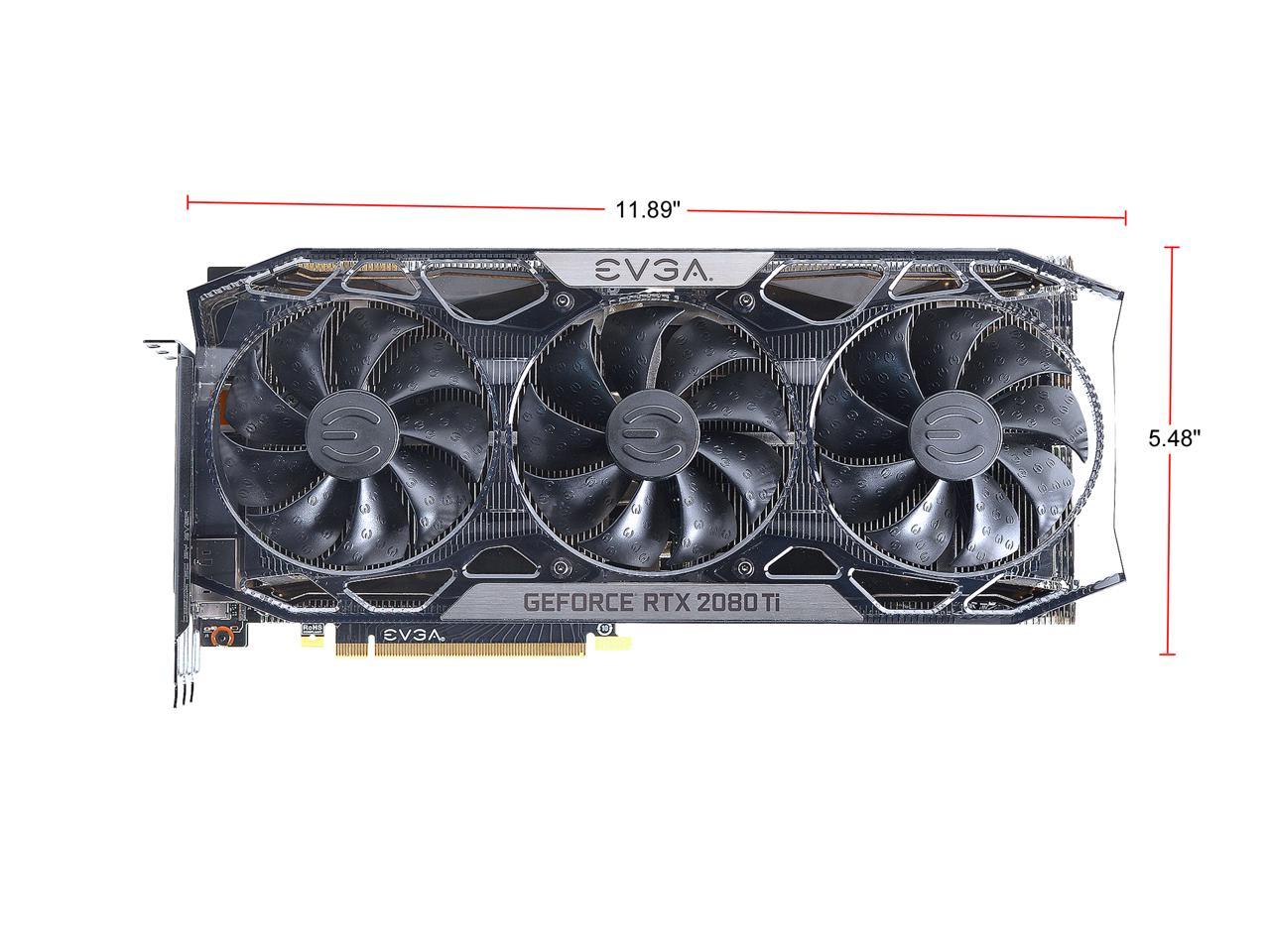 EVGA GeForce RTX 2080 Ti FTW3 ULTRA GAMING, 11G-P4-2487-RX, 11GB GDDR6, iCX2 & RGB LED Video Cards