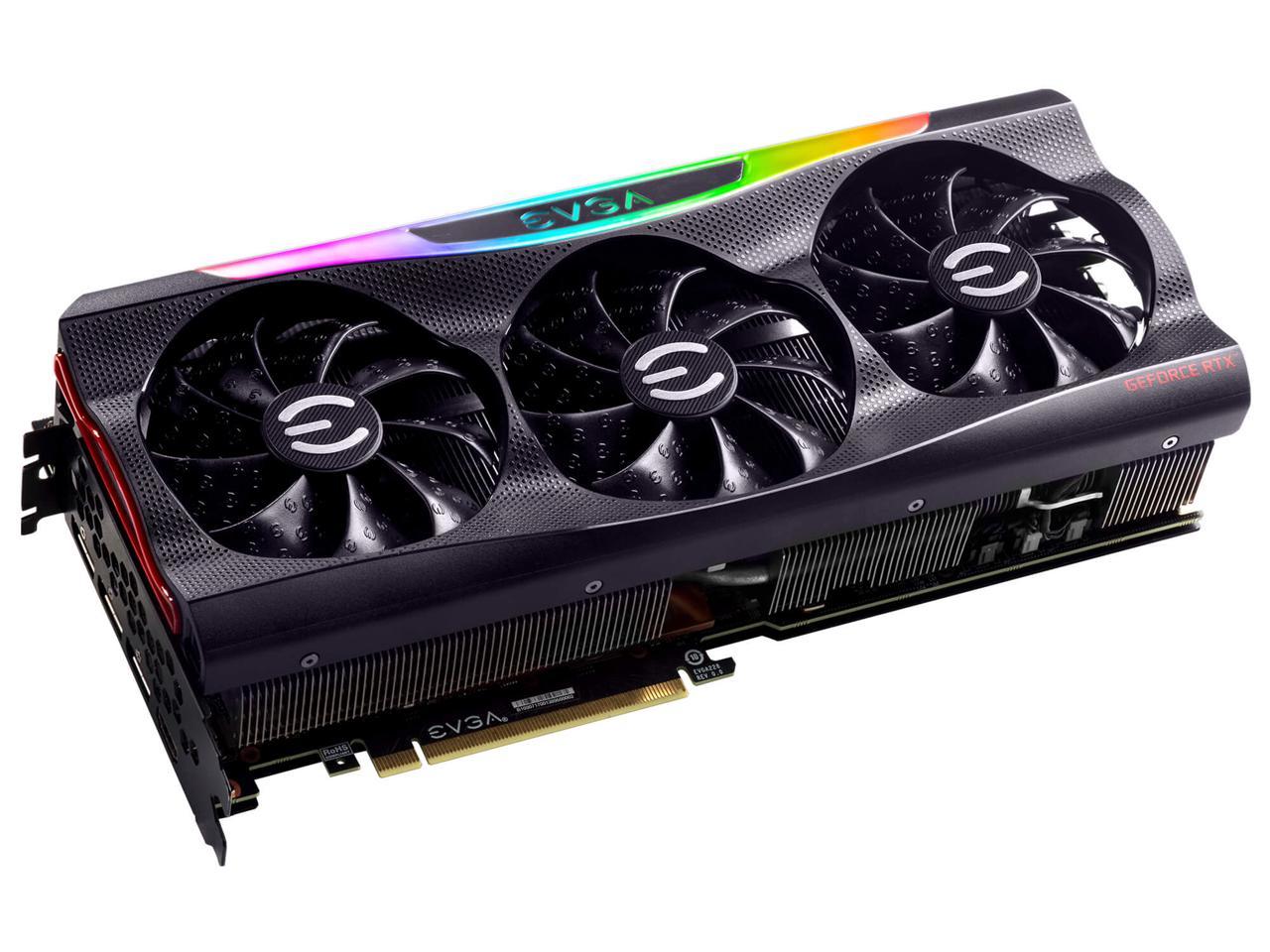 EVGA GeForce RTX 3080 FTW3 GAMING Video Card, 10G-P5-3895-KR, 10GB GDDR6X, iCX3 Technology, ARGB LED, Metal Backplate