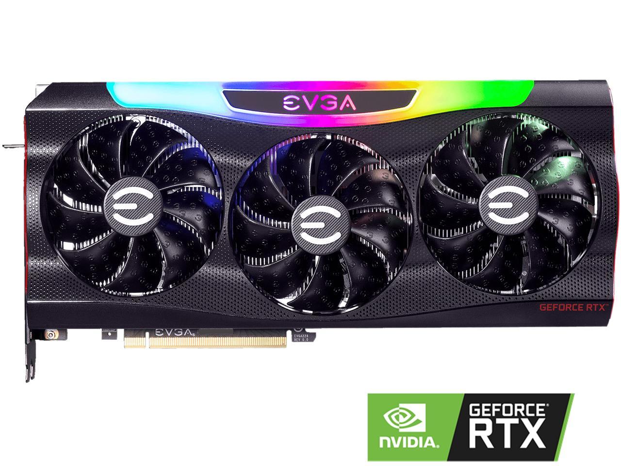 EVGA GeForce RTX 3090 FTW3 GAMING Video Card, 24G-P5-3985-KR, 24GB GDDR6X, iCX3 Technology, ARGB LED, Metal Backplate