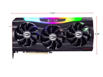 EVGA GeForce RTX 3090 FTW3 ULTRA GAMING Video Card, 24G-P5-3987-KR, 24GB GDDR6X, iCX3 Technology, ARGB LED, Metal Backplate