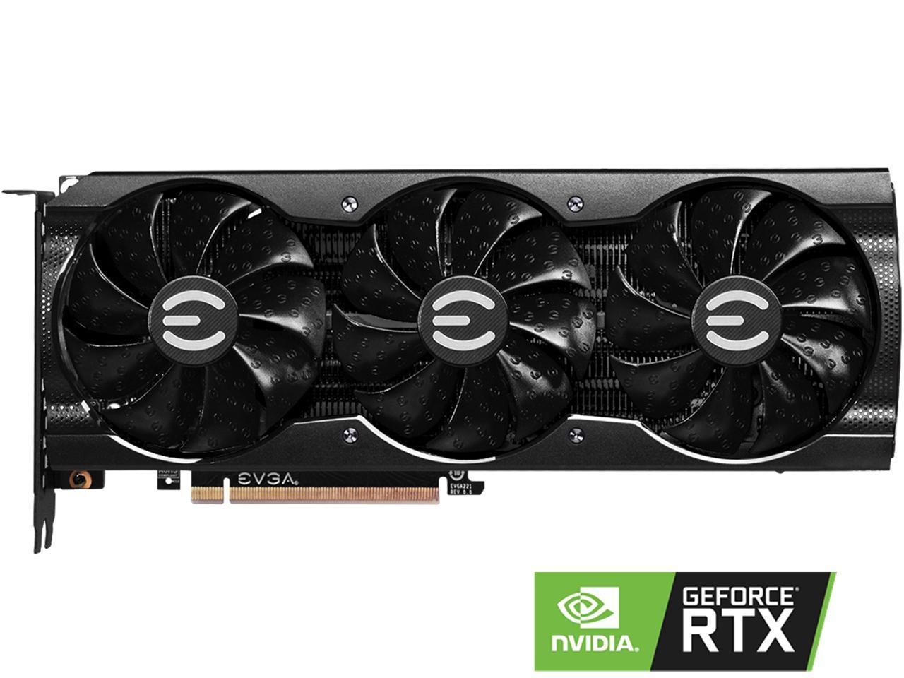 EVGA GeForce RTX 3070 XC3 BLACK GAMING Video Card, 08G-P5-3751-KR, 8GB GDDR6, iCX3 Cooling, ARGB LED