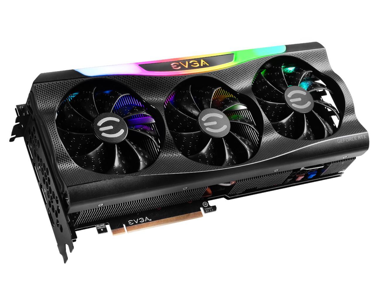 EVGA GeForce RTX 3070 FTW3 GAMING Video Card, 08G-P5-3765-KR, 8GB GDDR6, iCX3 Technology, ARGB LED, Metal Backplate