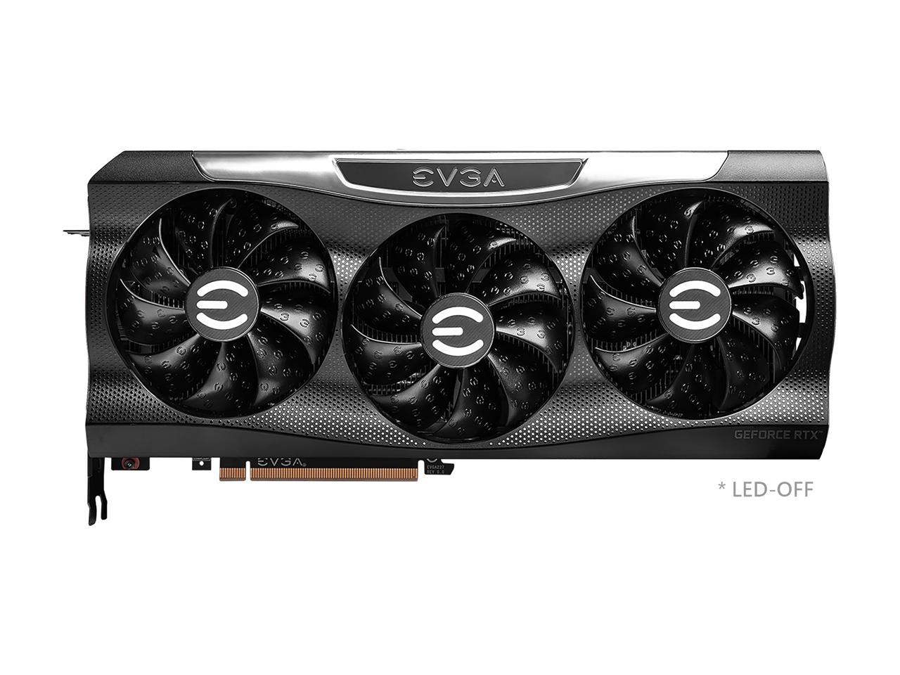 EVGA GeForce RTX 3080 FTW3 ULTRA GAMING Video Card, 10G-P5-3897-KL, 10GB GDDR6X, iCX3 Technology, ARGB LED, Metal Backplate, LHR