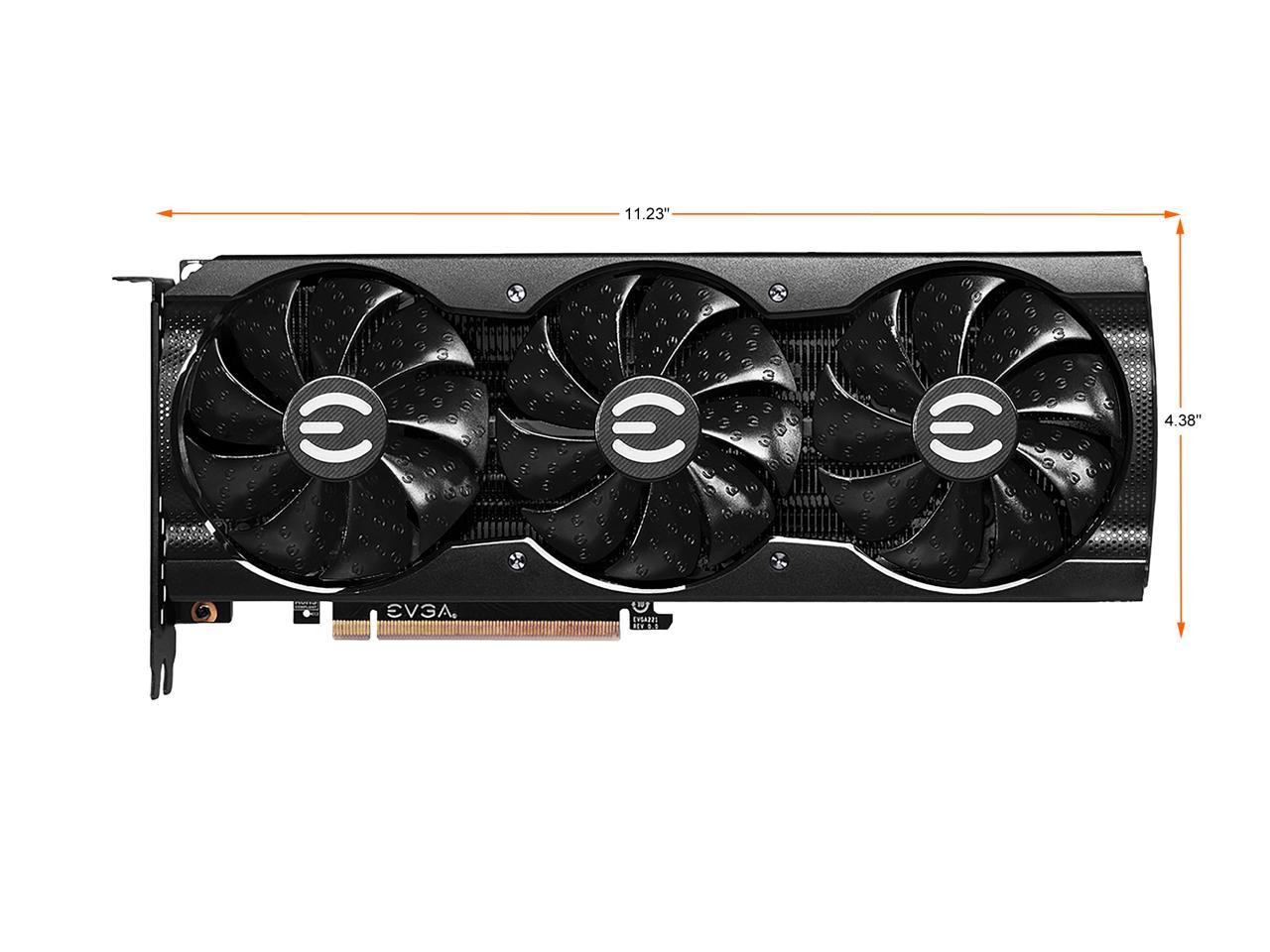 EVGA GeForce RTX 3070 XC3 ULTRA GAMING Video Card, 08G-P5-3755-KL, 8GB GDDR6, iCX3 Cooling, ARGB LED, Metal Backplate, LHR