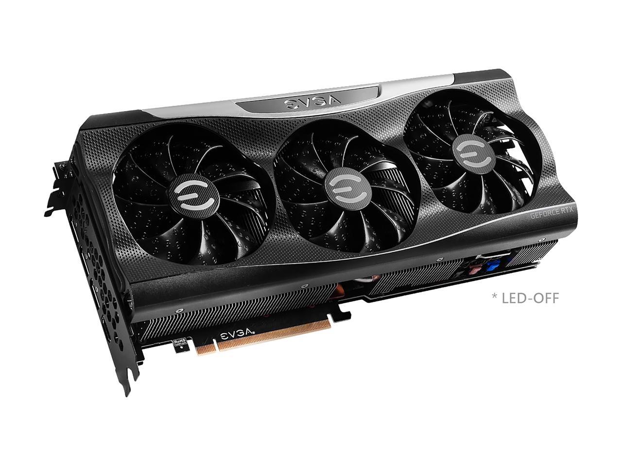 EVGA GeForce RTX 3080 Ti FTW3 ULTRA GAMING Video Card, 12G-P5-3967-KR, 12GB GDDR6X, iCX3 Technology, ARGB LED, Metal Backplate