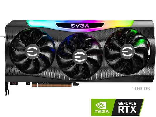 EVGA FTW3 ULTRA GeForce RTX 3080 12GB GDDR6X PCI Express 4.0 ATX Video Card, LHR 12G-P5-4877-KL