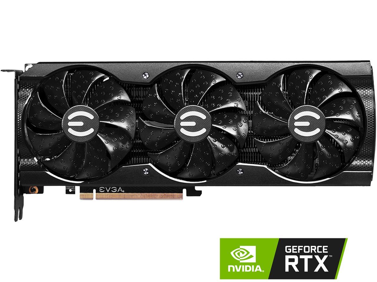 EVGA GeForce RTX 3080 12GB XC3 BLACK GAMING Video Card, 12G-P5-4861-KL, 12GB GDDR6X, iCX3 Cooling, ARGB LED, LHR