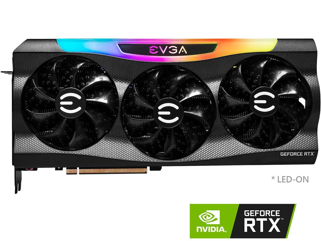 EVGA GeForce RTX 3090 Ti FTW3 ULTRA GAMING, 24G-P5-4985-KR, 24GB GDDR6X, iCX3 Technology, ARGB LED, Metal Backplate, Includes eLeash