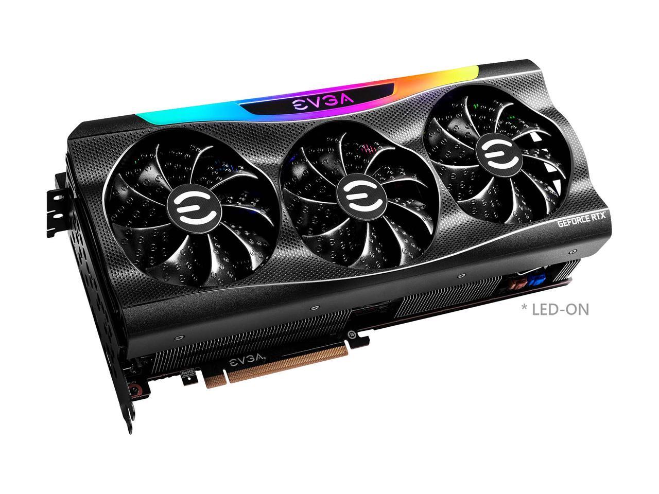 EVGA GeForce RTX 3090 Ti FTW3 ULTRA GAMING, 24G-P5-4985-KR, 24GB GDDR6X, iCX3 Technology, ARGB LED, Metal Backplate, Includes eLeash