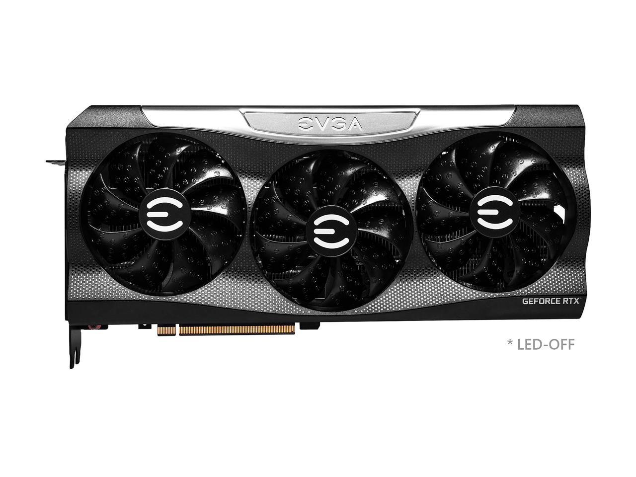 EVGA GeForce RTX 3090 Ti FTW3 BLACK GAMING, 24G-P5-4981-KR, 24GB GDDR6X, iCX3 Technology, ARGB LED, Metal Backplate, Includes eLeash