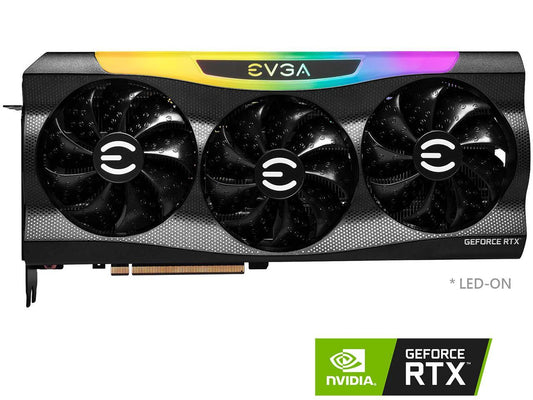 EVGA GeForce RTX 3090 Ti FTW3 BLACK GAMING, 24G-P5-4981-KR, 24GB GDDR6X, iCX3 Technology, ARGB LED, Metal Backplate, Includes eLeash