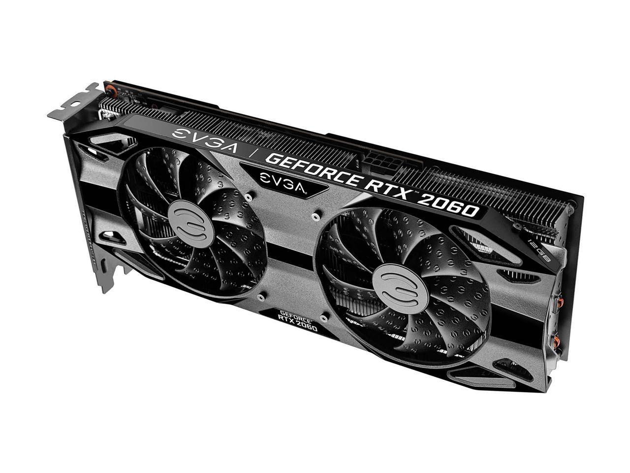 EVGA GeForce RTX 2060 12GB XC BLACK GAMING, 12G-P4-2261-KR, 12GB GDDR6, Dual Fans, Metal Backplate
