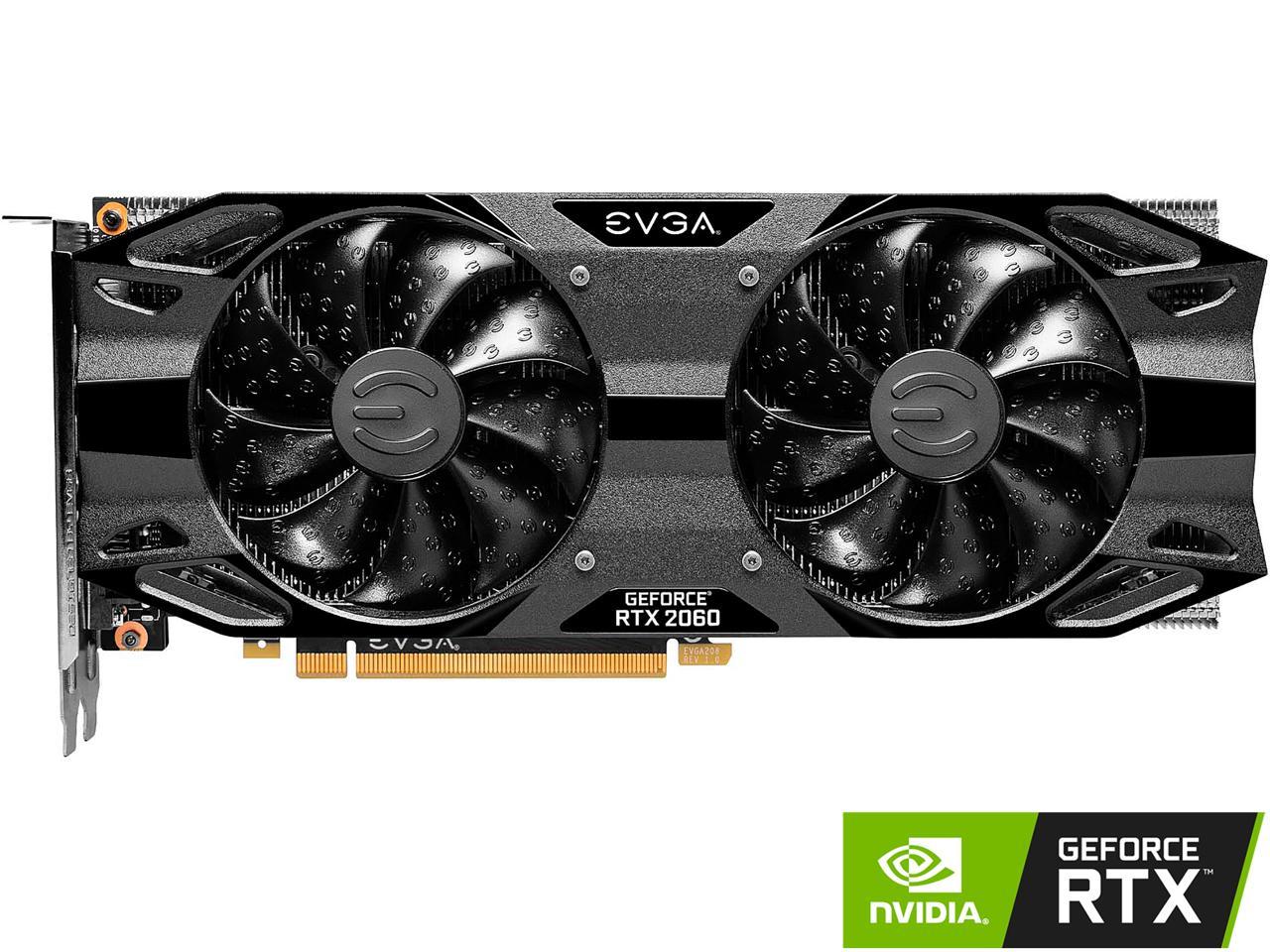 EVGA GeForce RTX 2060 12GB XC BLACK GAMING, 12G-P4-2261-KR, 12GB GDDR6, Dual Fans, Metal Backplate