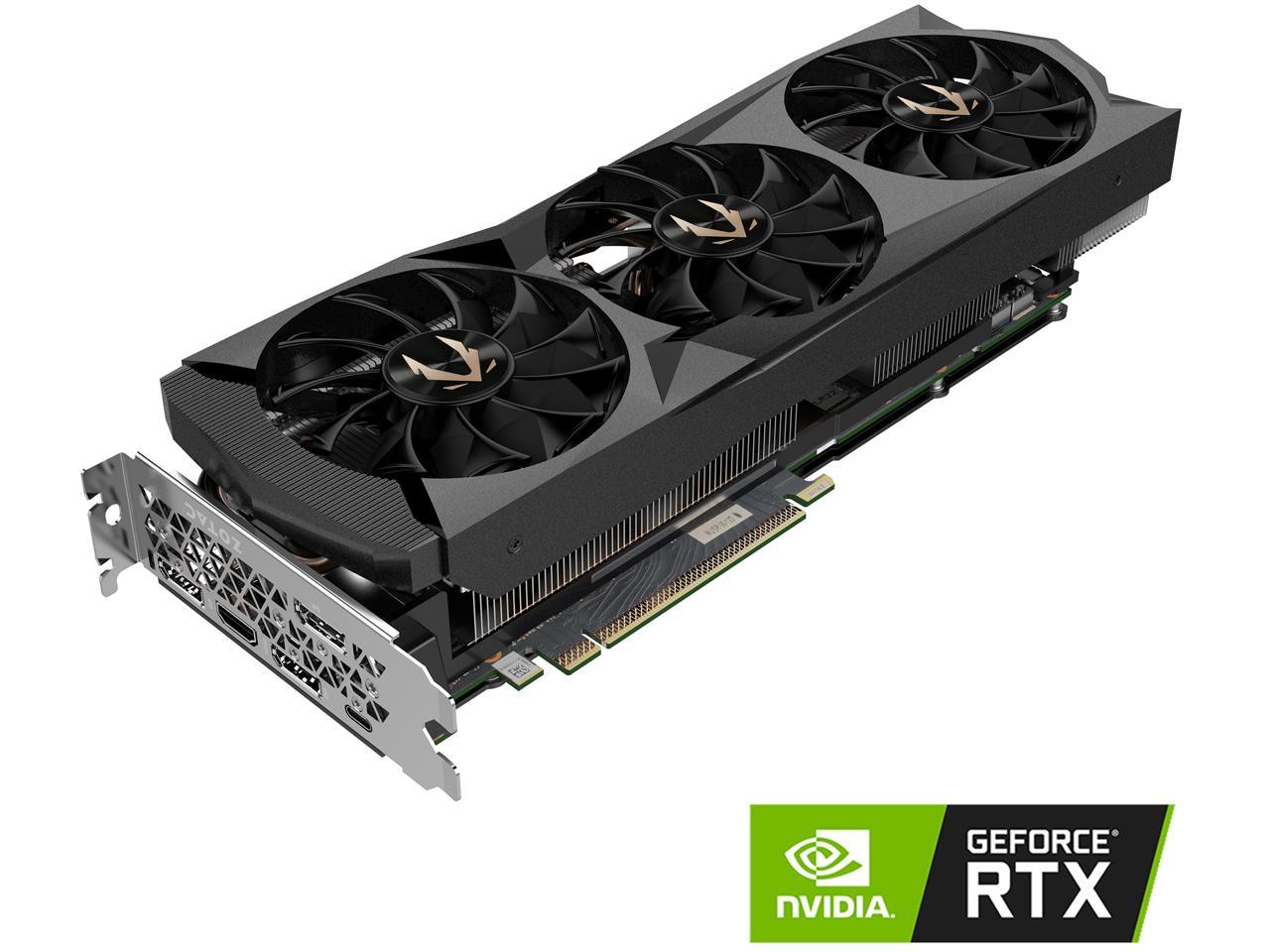 ZOTAC GAMING GeForce RTX 2080 Ti Triple Fan 11GB GDDR6 352-bit Gaming Graphics Card, Active Fan Control, Metal Backplate, Spectra Lighting (ZT-T20810F-10P)