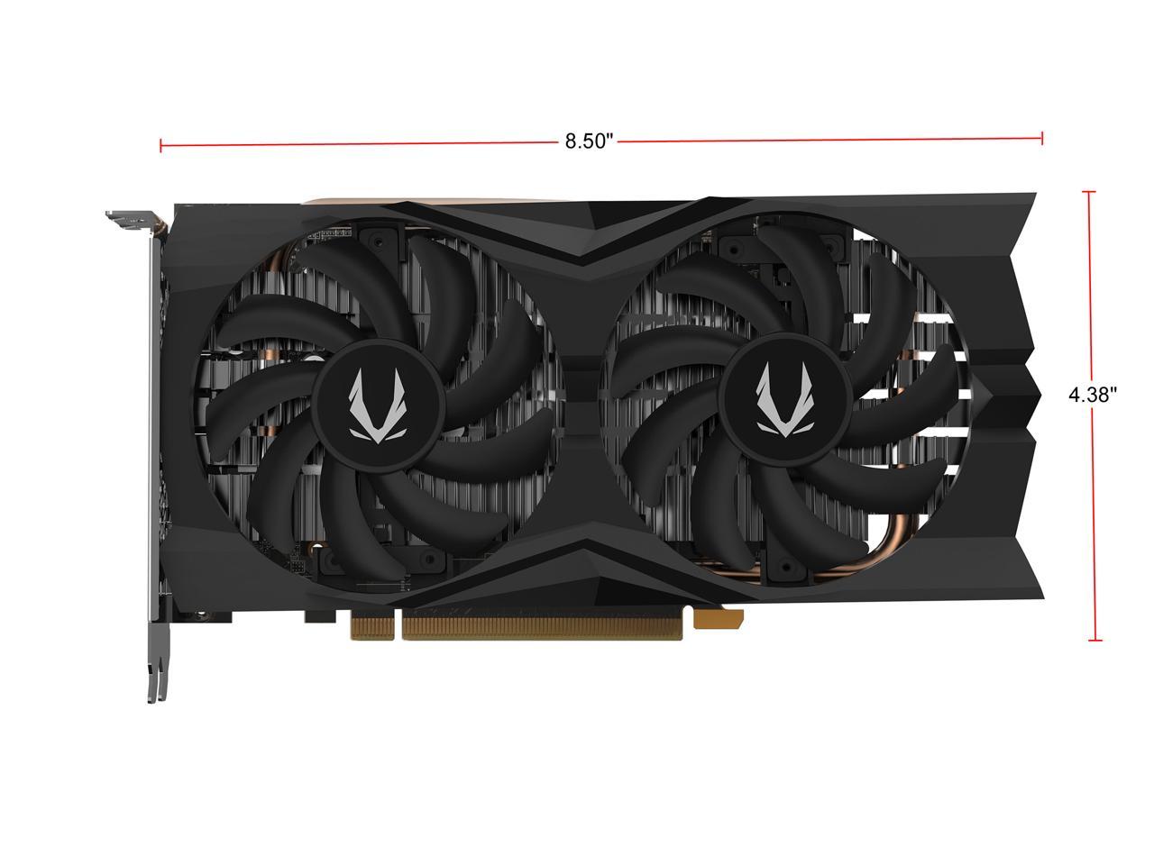 ZOTAC GAMING GeForce GTX 1660 6GB GDDR5 192-bit Gaming Graphics Card, Super Compact, ZT-T16600K-10M