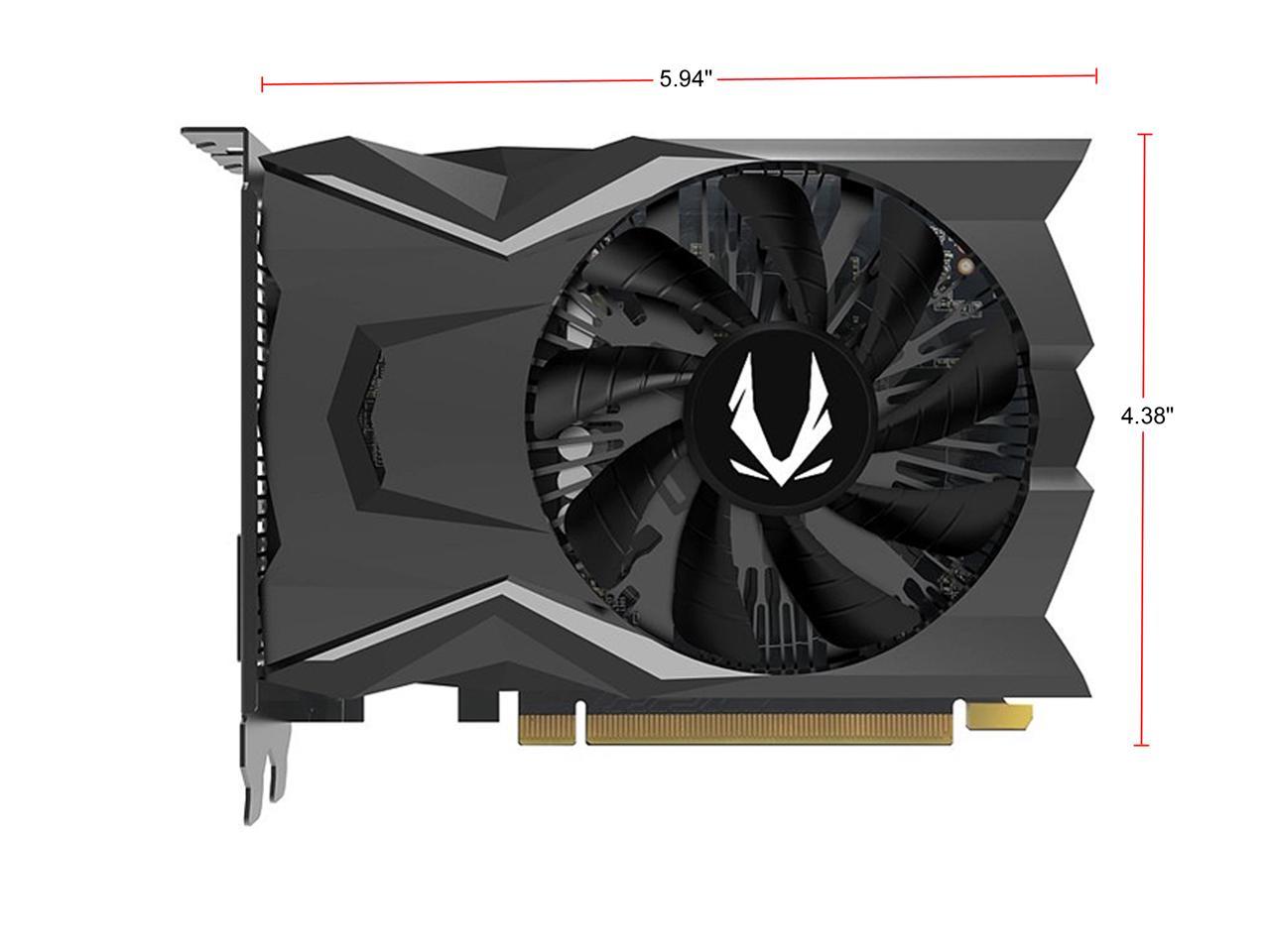 ZOTAC GAMING GeForce GTX 1650 OC 4GB GDDR6 128-bit Gaming Graphics Card, Super Compact, ZT-T16520F-10L