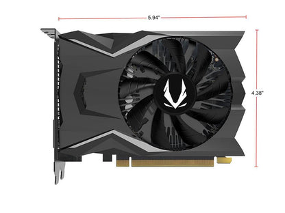 ZOTAC GAMING GeForce GTX 1650 OC 4GB GDDR6 128-bit Gaming Graphics Card, Super Compact, ZT-T16520F-10L