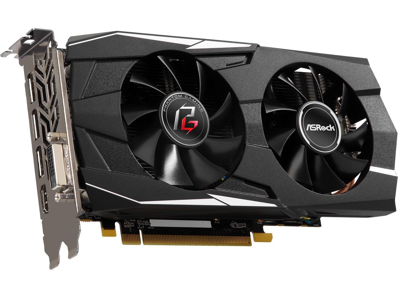ASRock Phantom Gaming D Radeon RX 580 DirectX 12 RX580 8G OC 8GB 256-Bit GDDR5 PCI Express 3.0 x16 HDCP Ready Video Card
