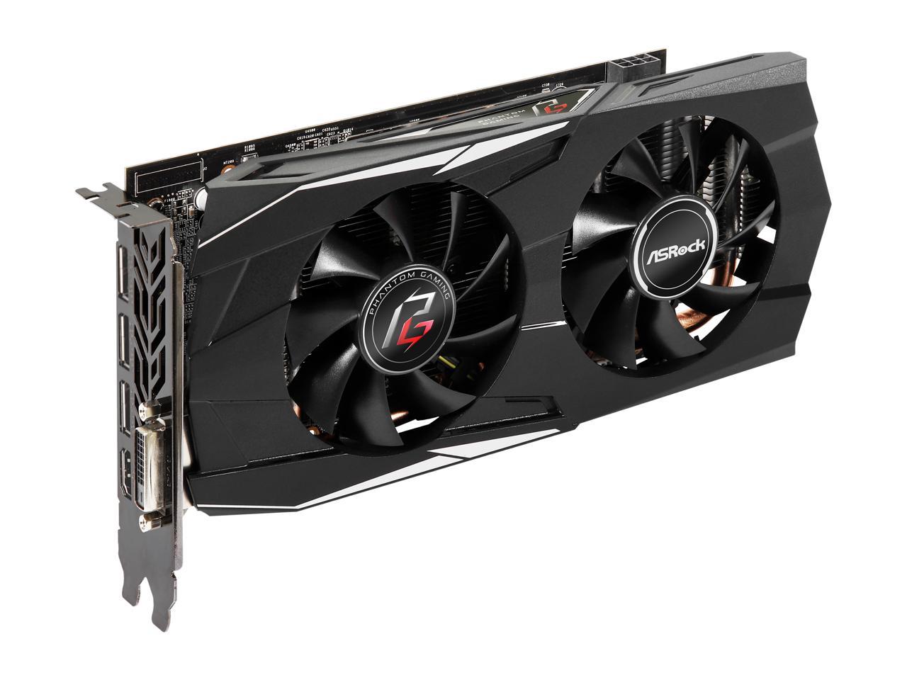 ASRock Phantom Gaming D Radeon RX 580 DirectX 12 RX580 8G OC 8GB 256-Bit GDDR5 PCI Express 3.0 x16 HDCP Ready Video Card