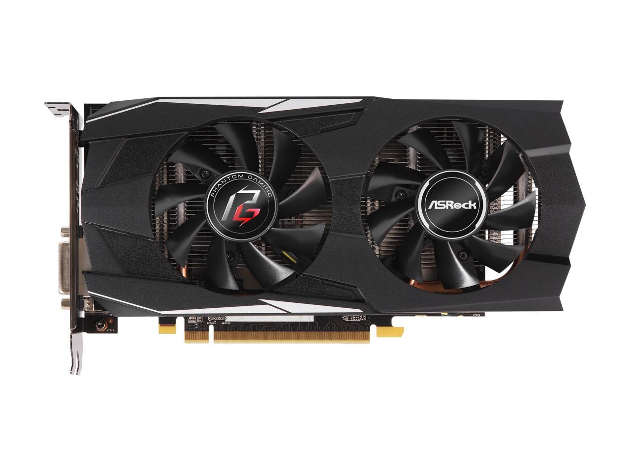 ASRock Phantom Gaming D Radeon RX 580 DirectX 12 RX580 8G OC 8GB 256-Bit GDDR5 PCI Express 3.0 x16 HDCP Ready Video Card