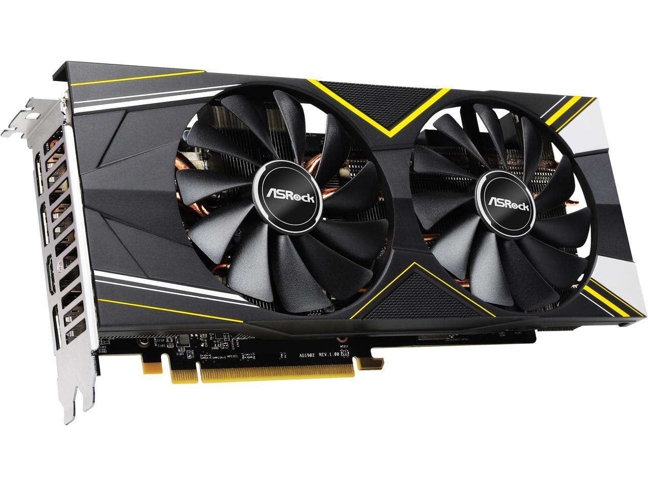 ASRock Radeon RX 5700 XT DirectX 12 RX 5700 XT CHALLENGER D 8G OC 8GB 256-Bit GDDR6 PCI Express 4.0 HDCP Ready Video Card