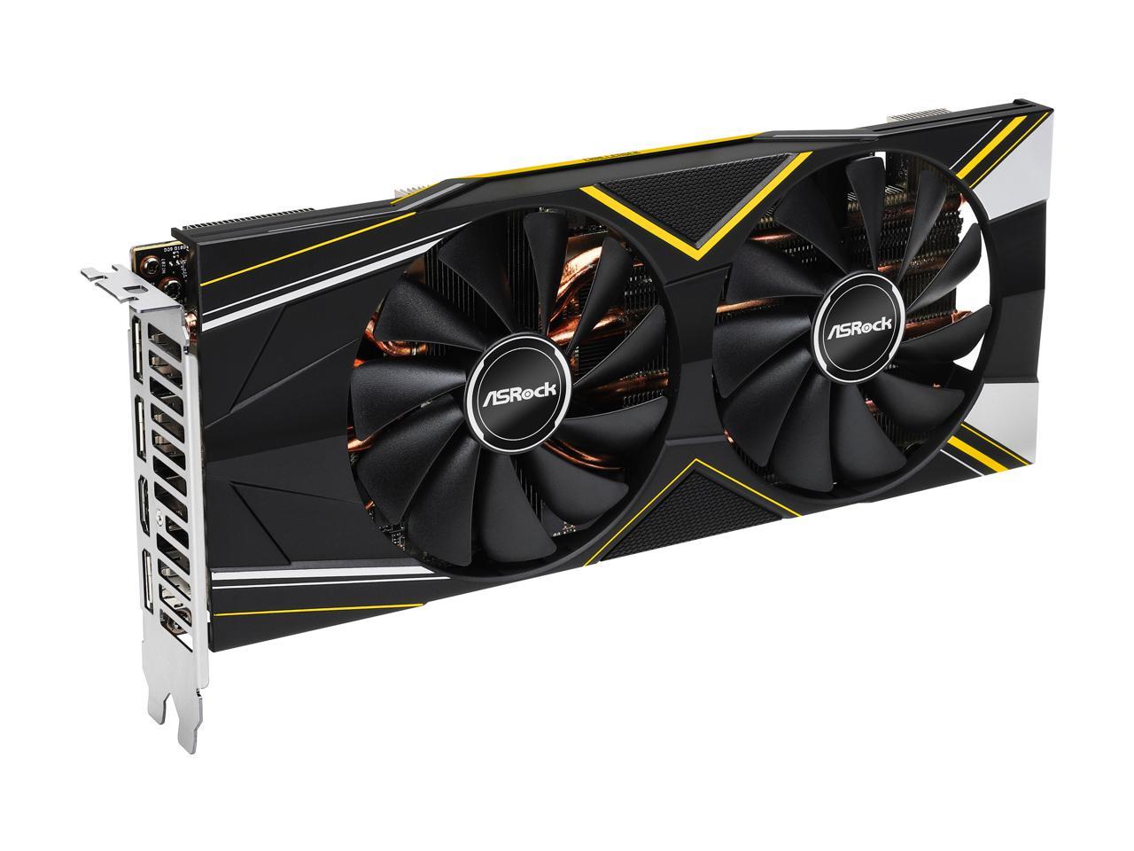 ASRock Radeon RX 5700 XT DirectX 12 RX 5700 XT CHALLENGER D 8G OC 8GB 256-Bit GDDR6 PCI Express 4.0 HDCP Ready Video Card