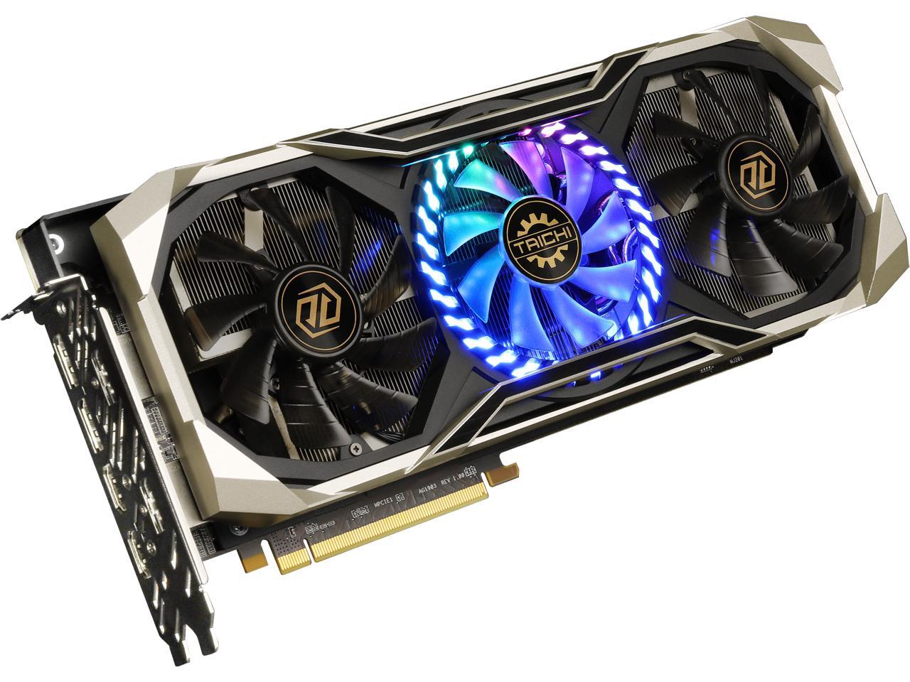 ASRock Radeon RX 5700 XT DirectX 12 RX 5700 XT TAICHI X 8G OC+ 8GB 256-Bit GDDR6 PCI Express 4.0 HDCP Ready Video Card