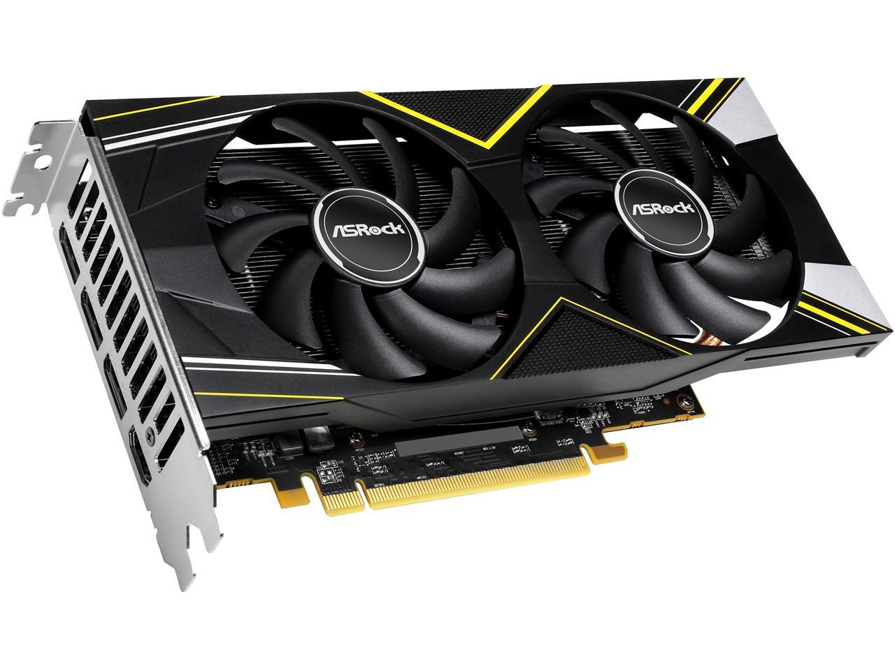 ASRock Challenger D Radeon RX 5500 XT DirectX 12 RX5500XT CLD 8GO 8GB 128-Bit GDDR6 PCI Express 4.0 x8 HDCP Ready Video Card