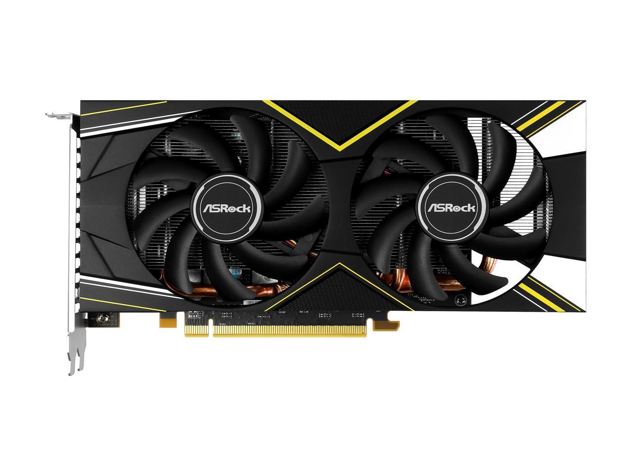 ASRock Challenger D Radeon RX 5500 XT DirectX 12 RX5500XT CLD 8GO 8GB 128-Bit GDDR6 PCI Express 4.0 x8 HDCP Ready Video Card