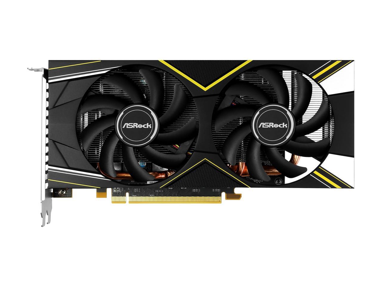 ASRock Challenger D Radeon RX 5500 XT DirectX 12 RX5500XT CLD 4GO 4GB 128-Bit GDDR6 PCI Express 4.0 x8 HDCP Ready Video Card