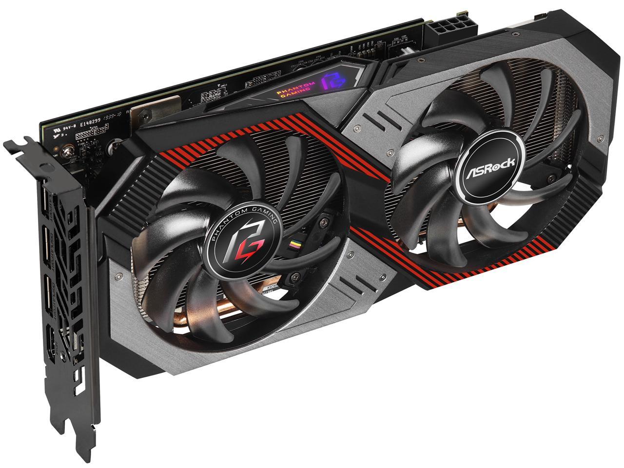 ASRock Phantom Gaming D Radeon RX 5500 XT 8G OC Video Card, RX5500XT PGD 8GO