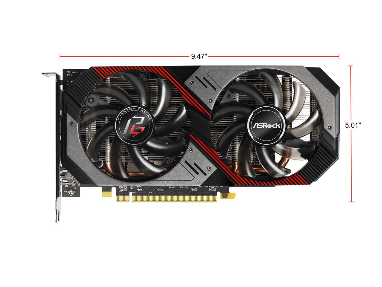 ASRock Phantom Gaming D Radeon RX 5500 XT 8G OC Video Card, RX5500XT PGD 8GO