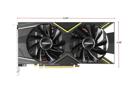 ASRock Challenger D Radeon RX 5600 XT RX5600XT CLD 6GO 6GB (14Gbps) 192-Bit GDDR6 PCI Express 4.0 x16 HDCP Ready Video Card