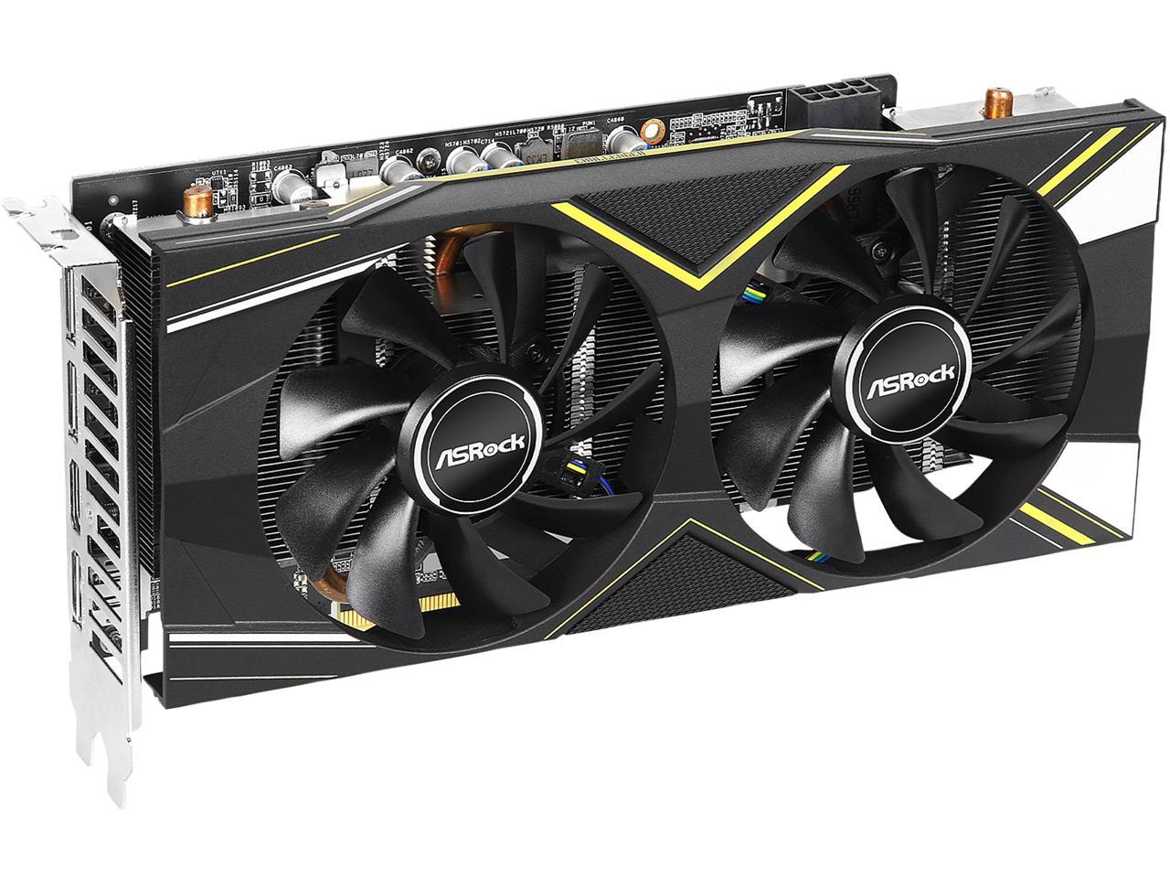 ASRock Challenger D Radeon RX 5600 XT RX5600XT CLD 6GO 6GB (14Gbps) 192-Bit GDDR6 PCI Express 4.0 x16 HDCP Ready Video Card