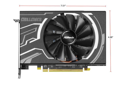 ASRock Challenger ITX Radeon RX 5500 XT DirectX 12 RX5500XT CLI 8G 8GB 128-Bit GDDR6 PCI Express 4.0 x8 HDCP Ready Video Card