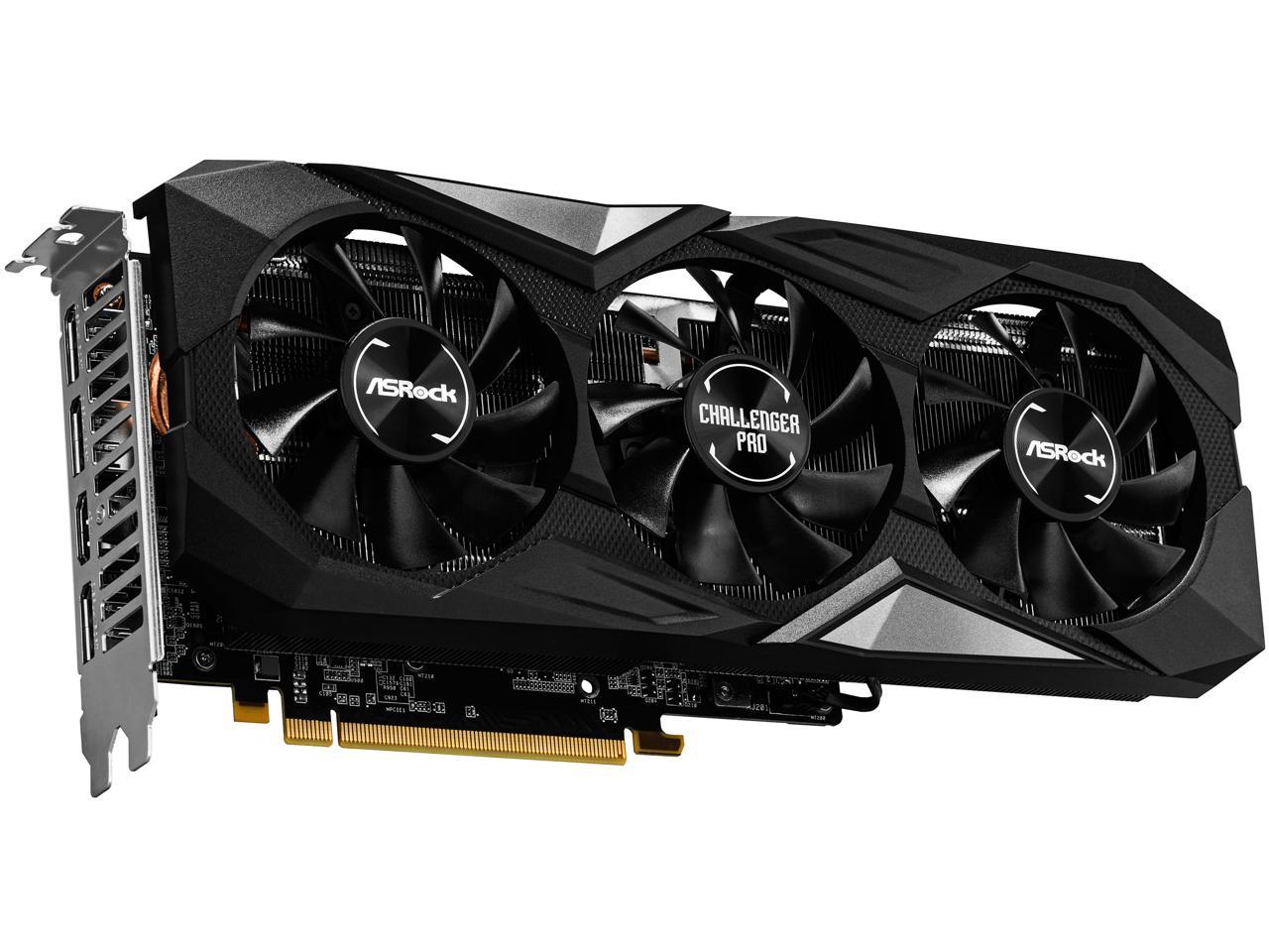 ASRock Challenger Pro Radeon RX 5600 XT DirectX 12 RX5600XT CLP 6GO 6GB 192-Bit GDDR6 PCI Express 4.0 x16 HDCP Ready Video Card
