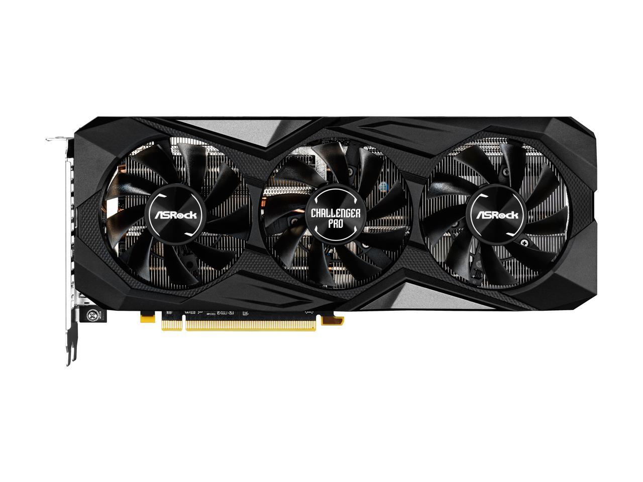 ASRock Challenger Pro Radeon RX 5600 XT DirectX 12 RX5600XT CLP 6GO 6GB 192-Bit GDDR6 PCI Express 4.0 x16 HDCP Ready Video Card