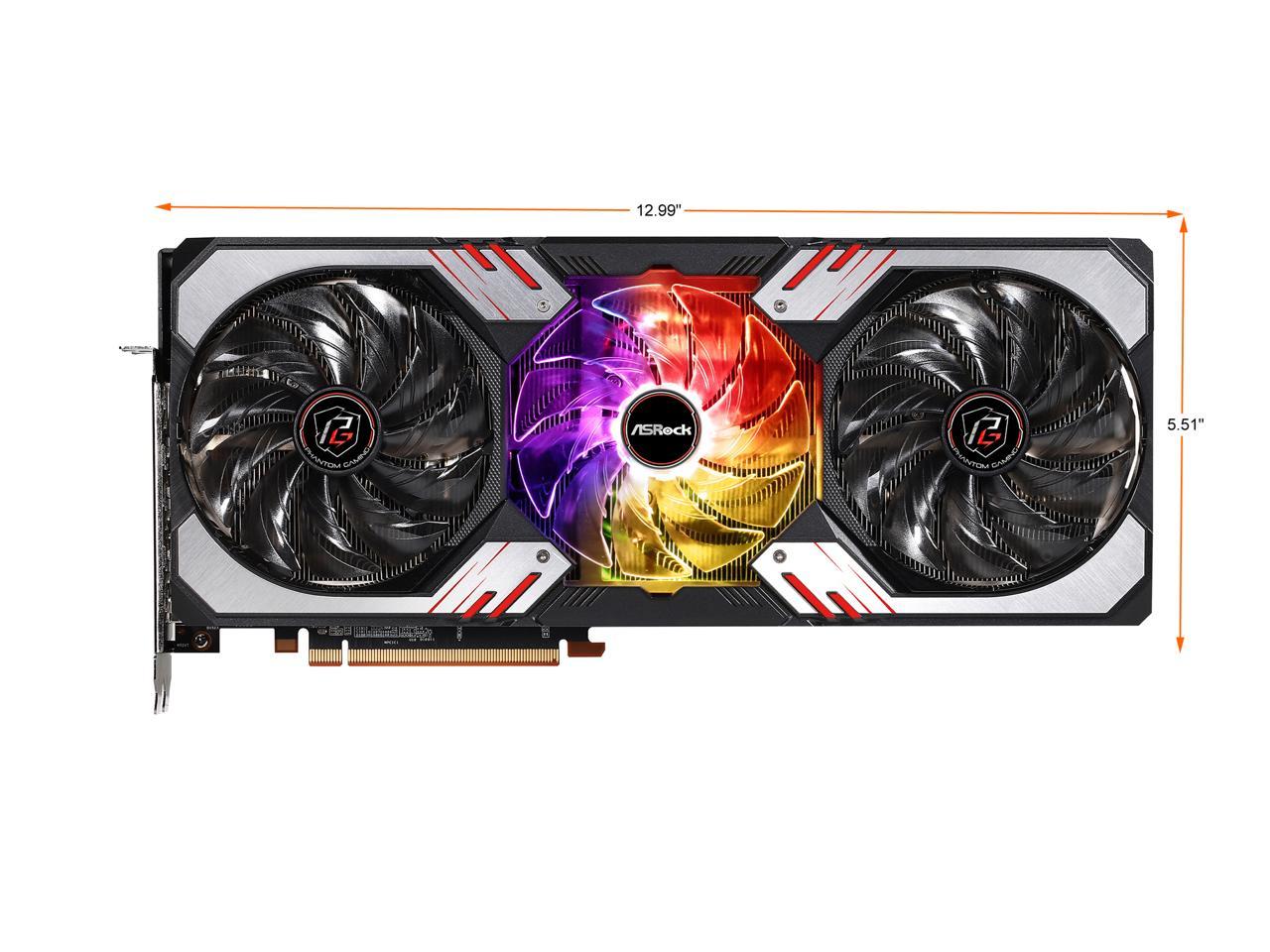 ASRock Radeon RX 6900 XT PHANTOM GAMING D Graphics Card 16GB GDDR6, AMD RDNA2 (RX6900XT PGD 16GO)