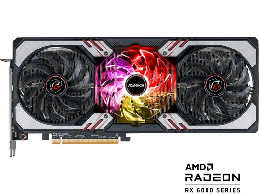 ASRock Radeon RX 6700 XT Phantom Gaming D Graphic Card, 12GB GDDR6 VRAM, AMD RDNA2 (RX6700XT PGD 12GO)