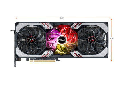 ASRock Radeon RX 6700 XT Phantom Gaming D Graphic Card, 12GB GDDR6 VRAM, AMD RDNA2 (RX6700XT PGD 12GO)