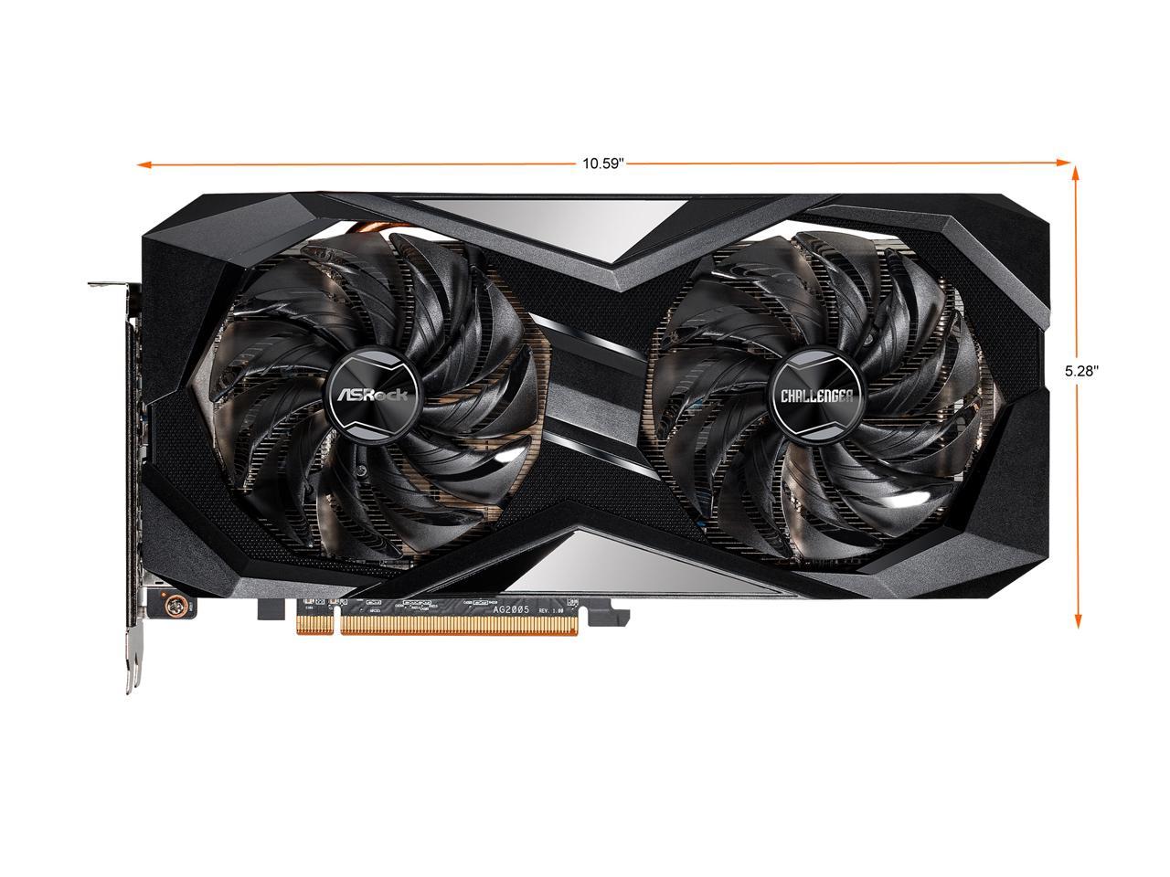 ASRock Radeon RX 6700 XT Challenger D Gaming Graphic Card, 12GB GDDR6 VRAM, AMD RDNA2 (RX6700XT CLD 12G)