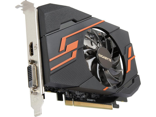 GIGABYTE GeForce GT 1030 DirectX 12 GV-N1030OC-2GI 2GB 64-Bit GDDR5 PCI Express x16 Video Card