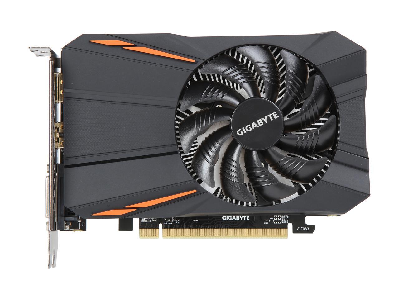 GIGABYTE Radeon RX 560 14CU DirectX 12 GV-RX560OC-4GD REV2.0 4GB 128-Bit GDDR5 ATX Video Card