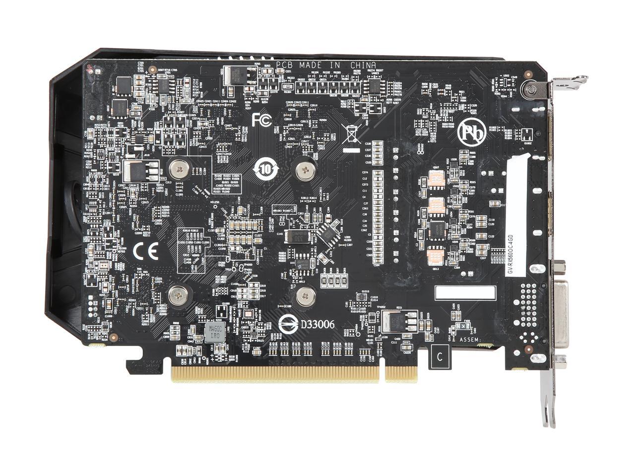 GIGABYTE Radeon RX 560 14CU DirectX 12 GV-RX560OC-4GD REV2.0 4GB 128-Bit GDDR5 ATX Video Card