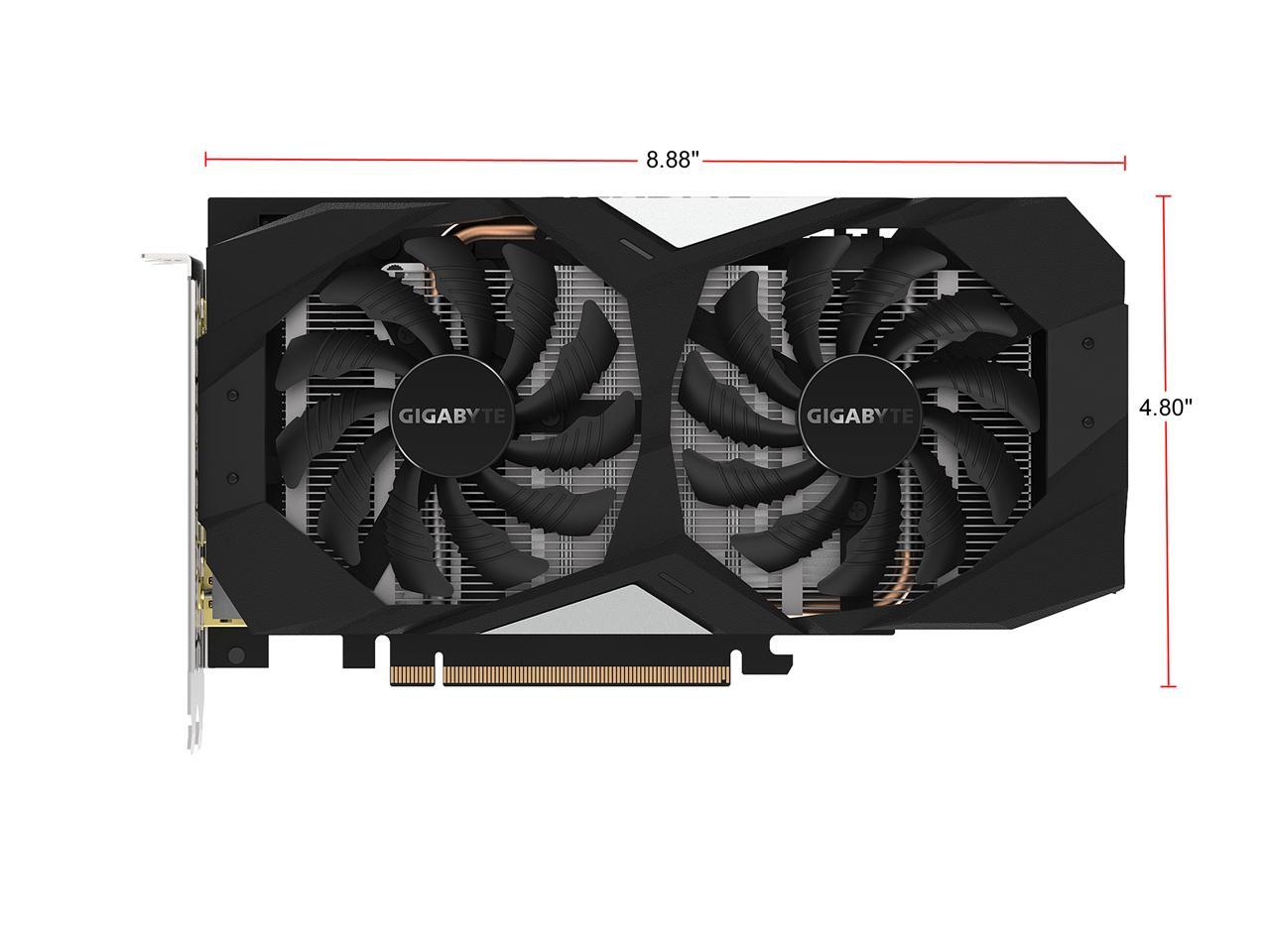 GIGABYTE GeForce GTX 1660 Ti OC 6G Graphics Card, 2 x WINDFORCE Fans, 6GB 192-Bit GDDR6, GV-N166TOC-6GD Video Card