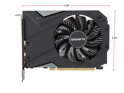 GIGABYTE GeForce GTX 1650 MINI ITX OC 4G Graphics Card, Mini ITX Form Factor, 4GB 128-Bit GDDR5, GV-N1650IXOC-4GD Video Card