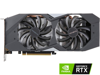 GIGABYTE GeForce RTX 2060 DirectX 12 GV-N2060WF2OC-6GD R2 6GB 192-Bit GDDR6 PCI Express 3.0 x16 ATX Video Card