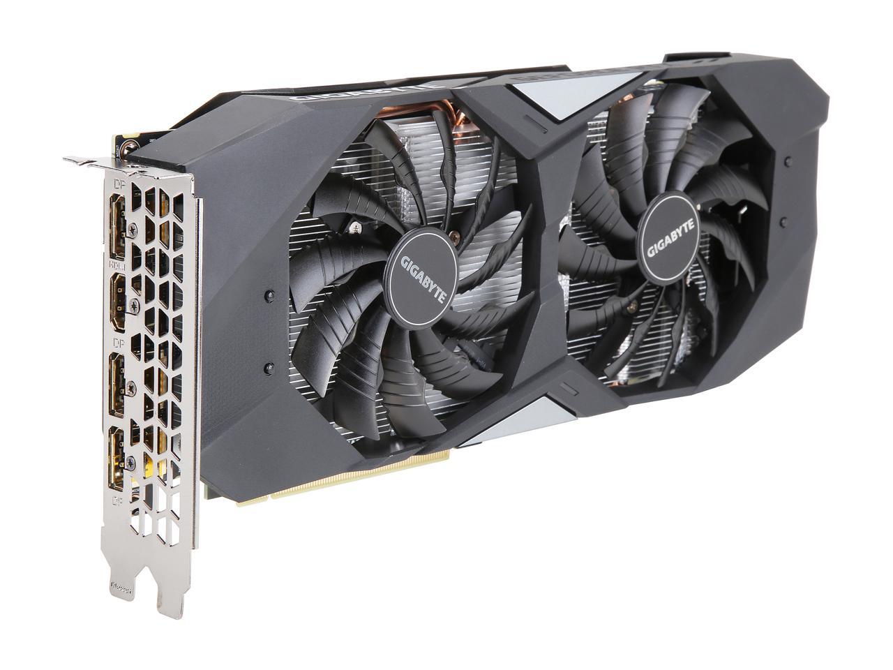GIGABYTE GeForce RTX 2060 DirectX 12 GV-N2060WF2OC-6GD R2 6GB 192-Bit GDDR6 PCI Express 3.0 x16 ATX Video Card